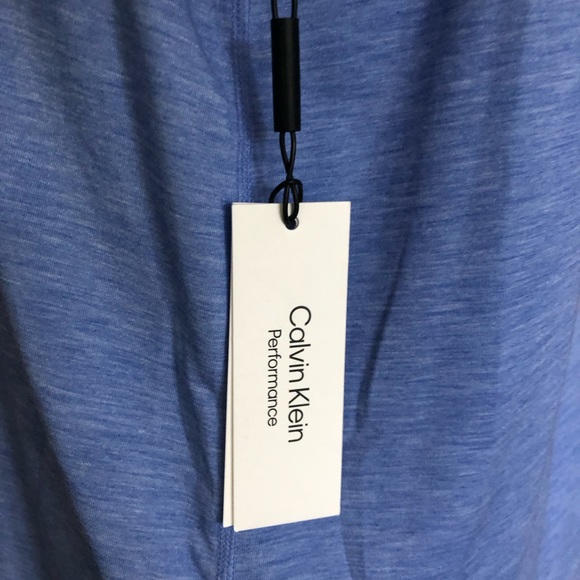 NWT Calvin Klein Performance Dropped Armhole Athletic Tank Top Hyacinth Sz S - Picture 3 of 10